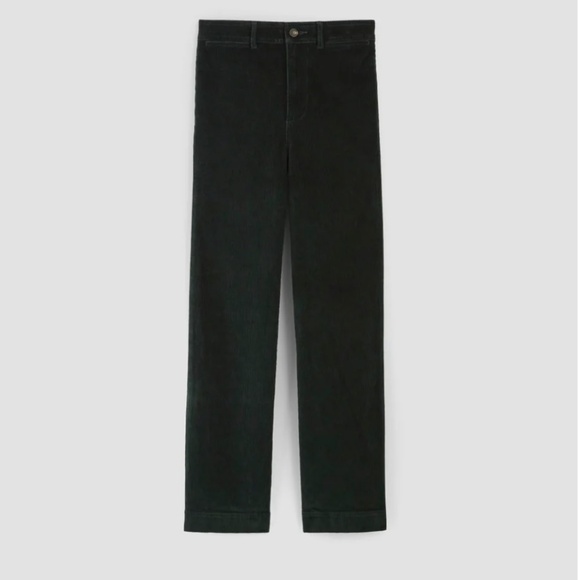 Everlane The Corduroy Wide-leg Pant Scarab (deep green) Size 0 - Picture 4 of 8